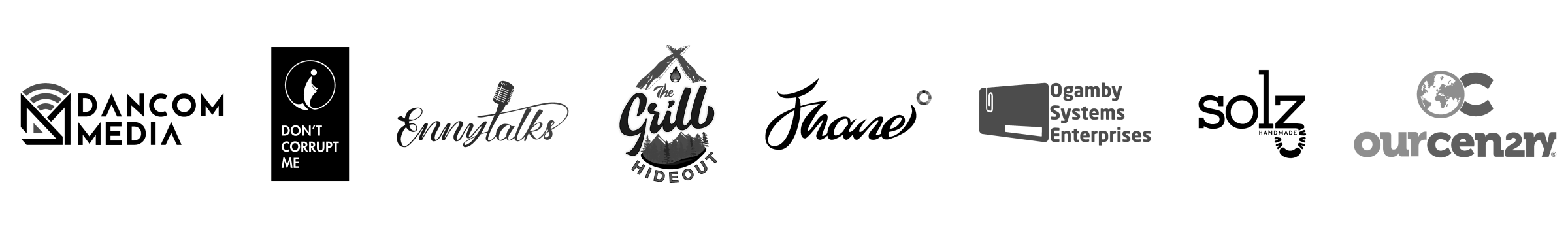 Logos showing brands Obod has worked with